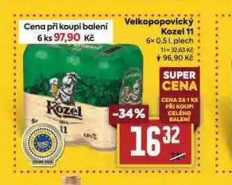 Billa Pivo velkopopovický kozel 11 nabídka