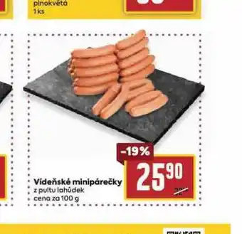 Billa Vídeňské minipárečky nabídka