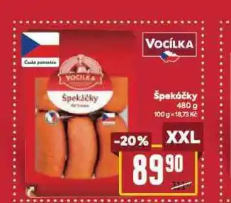 Billa Špekáčky nabídka
