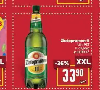 Billa Pivo zlatopramen 11 nabídka