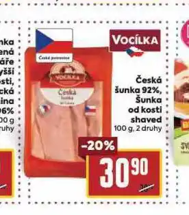 Billa Česká šunka 92% nabídka