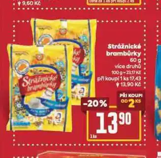 Billa Strážnické brambůrky nabídka
