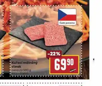 Billa Kuřecí mělněný steak nabídka