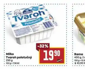 Billa Milko tvaroh polotučný nabídka