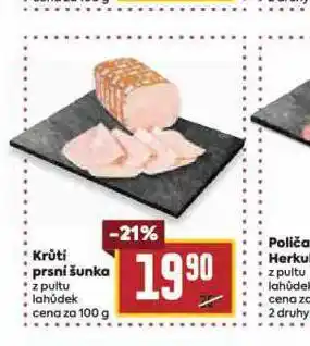 Billa Krůtí prsní šunka nabídka