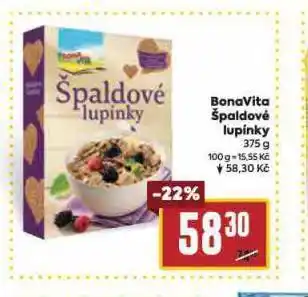 Billa Bonavita špaldové lupínky nabídka