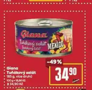 Billa Giana tuňákový salát nabídka