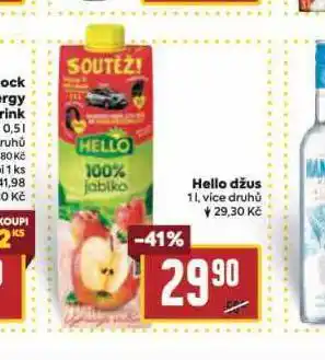 Billa Hello džus nabídka