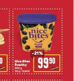 Billa Nice bites švestky nabídka