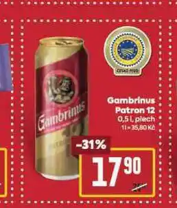 Billa Pivo gambrinus patron 12 nabídka