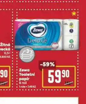 Billa Zewa deluxe toaletní papír nabídka