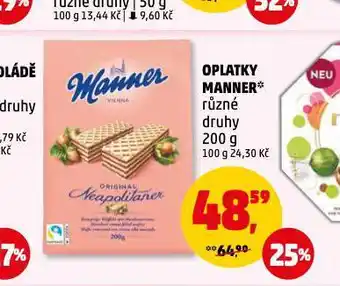 Penny Market Manner oplatky nabídka