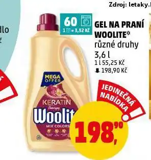 Penny Market Woolite prací gel nabídka