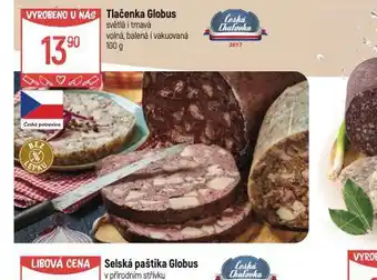 Globus Tlačenka globus nabídka