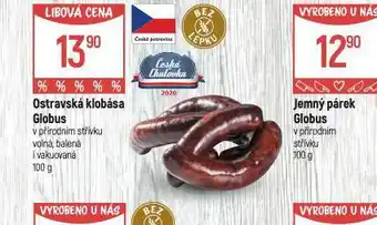 Globus Ostravská klobása nabídka
