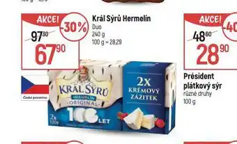 Globus Král sýrů hermelín nabídka