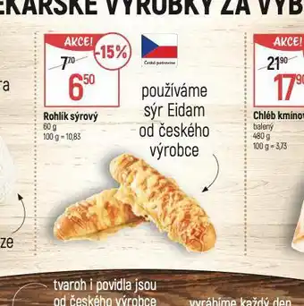 Globus Rohlík sýrový nabídka