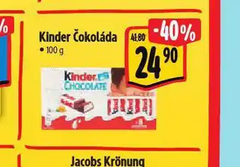 Albert Kinder čokoláda nabídka