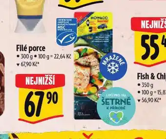 Albert Nowaco filé porce nabídka