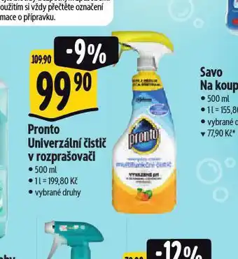 Albert Pronto univerzální čistič v rozprašovači nabídka