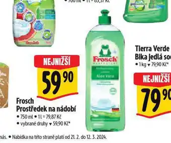 Albert Frosch prostředek na nádobí nabídka