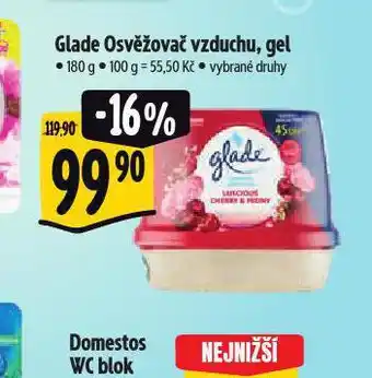 Albert Glade osvěžovač vzduchu, gel nabídka