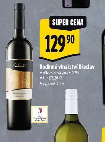 Albert Rodinné vinařství břeclav nabídka