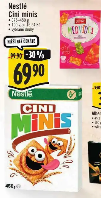 Jip Nestlé cini minis nabídka