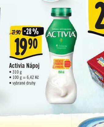 Jip Activia nápoj nabídka