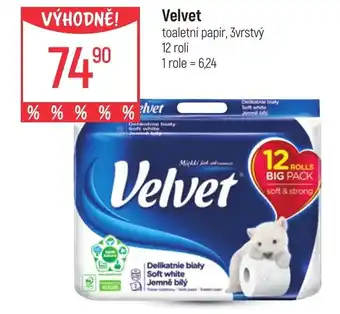 Globus Velvet toaletní papír, 3vrstvý nabídka