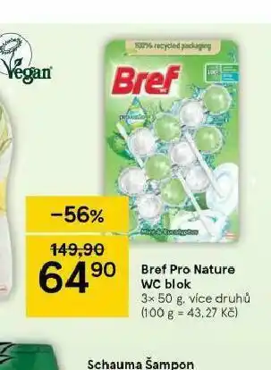 Tesco Bref pronature wc blok nabídka