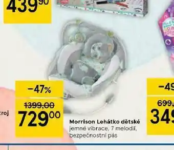 Tesco Morrison lehátko dětské nabídka