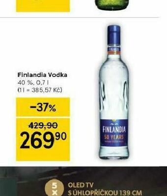 Tesco Finlandia vodka nabídka