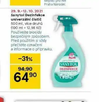 Sanyto dezinfekce univerzální čistič