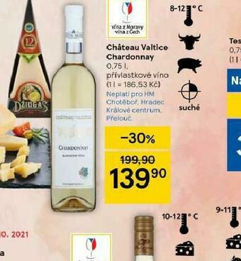 Tesco Chateau valtice chardonnay nabídka