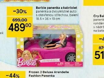 Tesco Barbie panenka a kabriolet nabídka