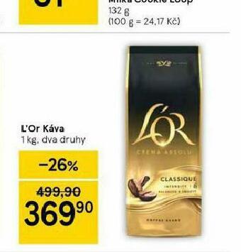 Tesco L´or káva nabídka