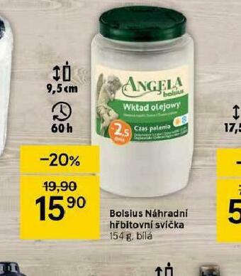 Tesco Boisius náhradní hřbitovní svíčka nabídka