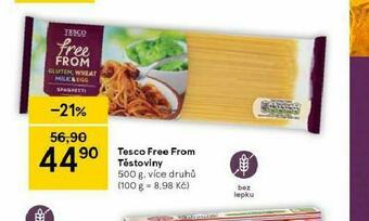 Tesco Tesco free from těstoviny bez lepku nabídka