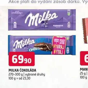 Terno Milka čokoláda nabídka