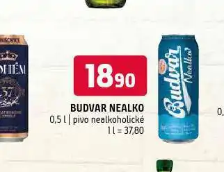 Terno Pivo budvar nealko nabídka