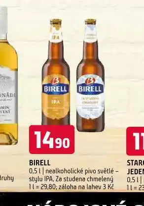 Terno Birell nealkoholické pivo nabídka