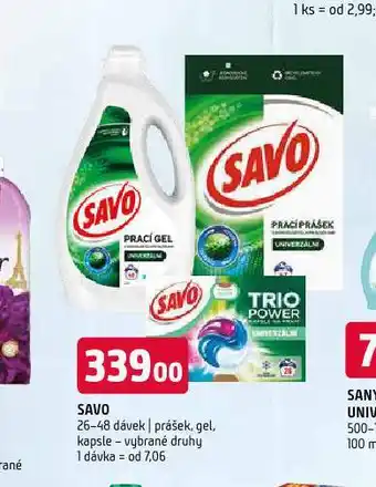 Terno Savo prací prostředek nabídka