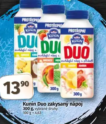 Coop Kunín Duo zakysaný nápoj 300 g nabídka