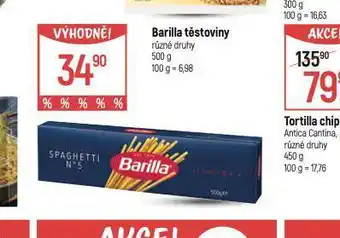 Globus Barilla těstoviny nabídka