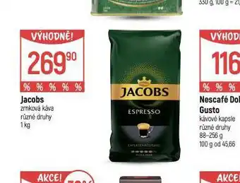 Globus Jacobs zrnková káva nabídka