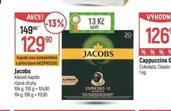Globus Jacobs kávové kapsle nabídka