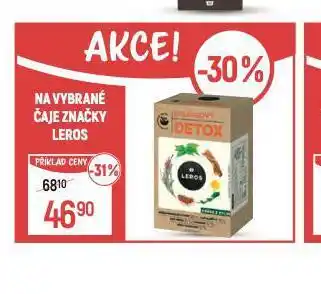 Globus Leros čaj nabídka
