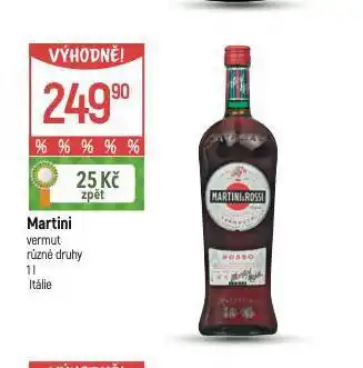 Globus Martini vermut nabídka