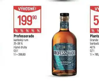 Globus Professorado karibský rum nabídka